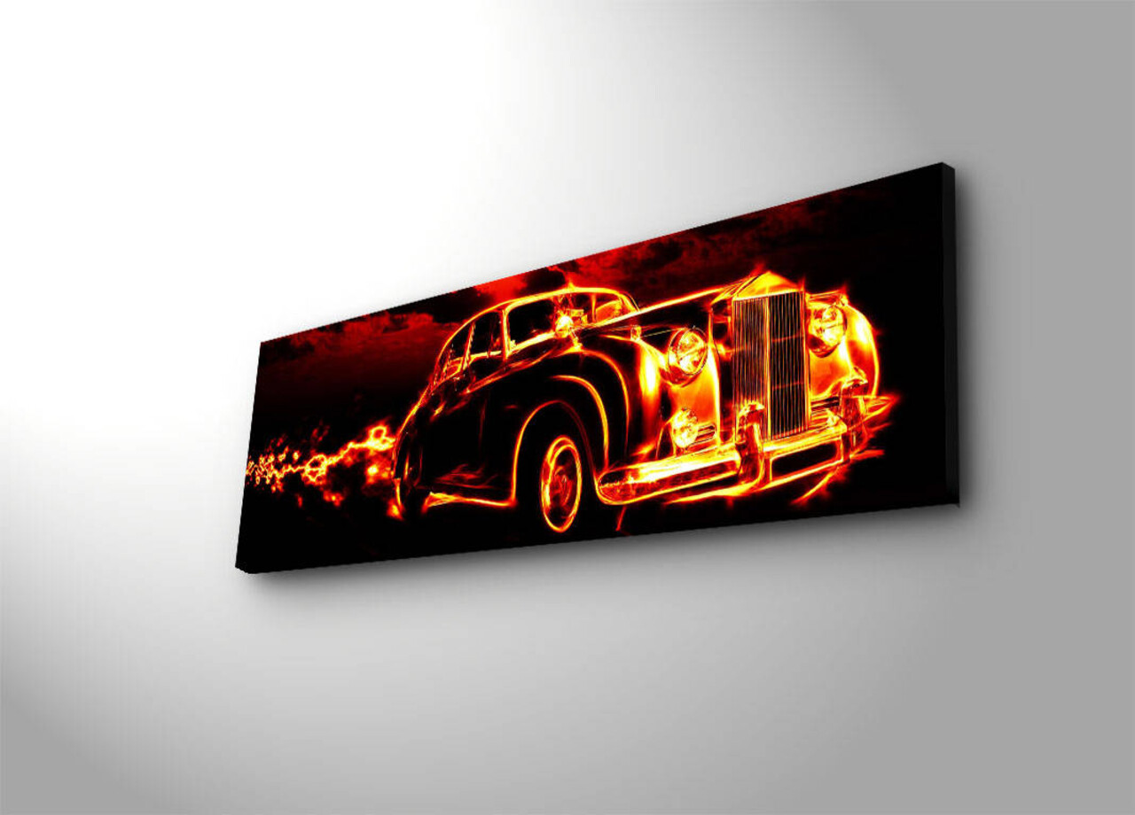 Tablou decorativ cu lumina LED, 3090DACT-43, 30 x 90 cm, Multicolor - view 4
