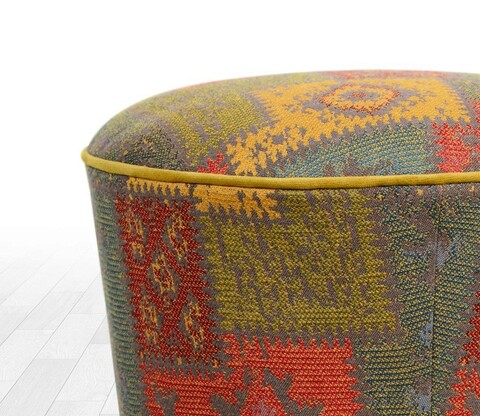 Fotoliu puf, Fluffe, 209FLF1239, Poliester, Multicolor