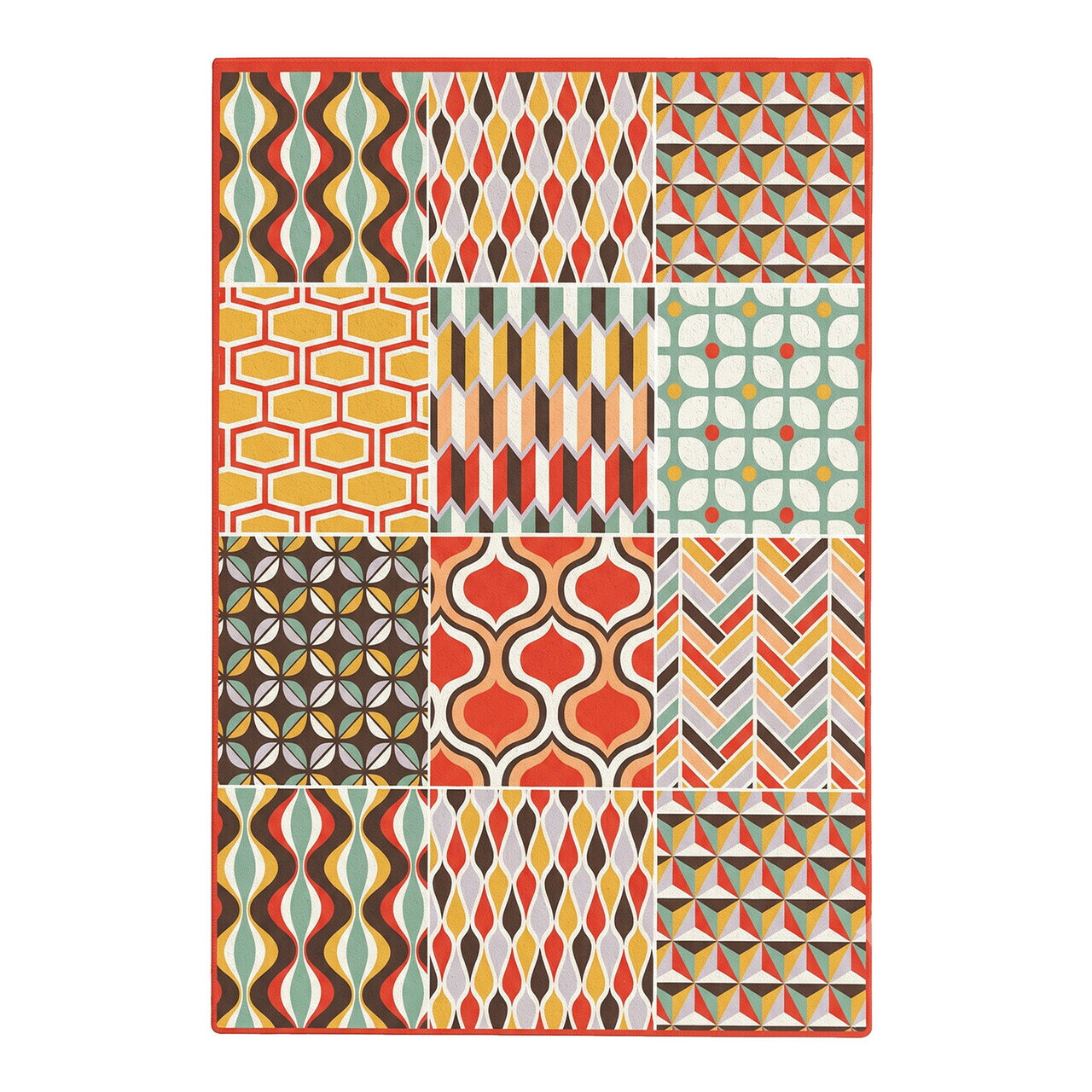 Covor, Cuadricula Djt HC, 100x150 cm, Multicolor — imaginea 6