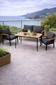 Set mobilier de gradina, Hanah Home, Kutay, Antracit