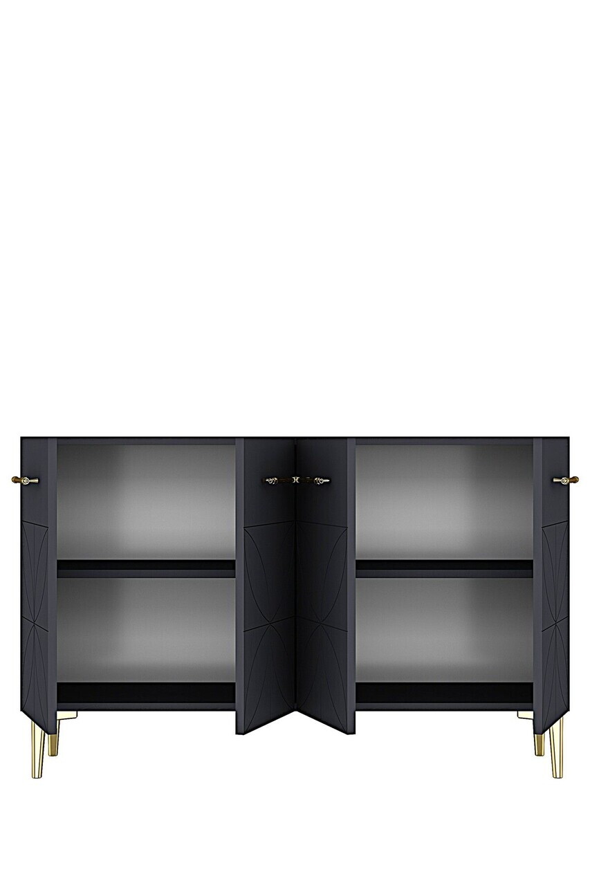Consola, Hanah Home, Eliz 120, 120x75x32 cm, Antracit — imaginea 6