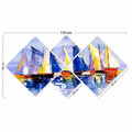 Set 4 tablouri decorative, 4MDF617312624, MDF, Imprimat UV, Multicolor