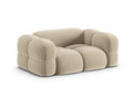 Canapea 2 locuri, Loretto, Cosmopolitan Design, 180x100x68 cm, catifea, bej deschis