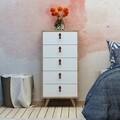 Comoda, Mod Design, Frenzu, 50 x 103 x 40 cm, pal melaminat, stejar/alb