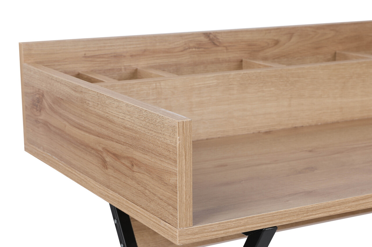 Masa de machiaj, Hanah Home, Hive, Stejar / Negru