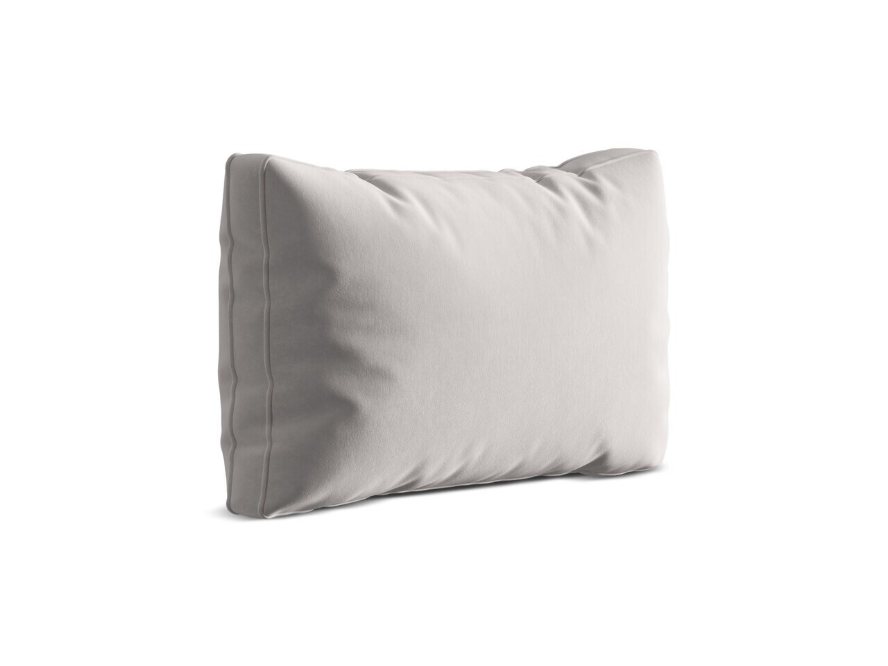 Perna decorativa, Dreamy, Micadoni Home, 55x10x40 cm, catifea, gri deschis — imaginea 3