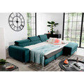 Coltar extensibil dreapta 3 locuri ELTAP, RT-76MO, Grayson, 278x205x92 cm, lemn/poliester, verde