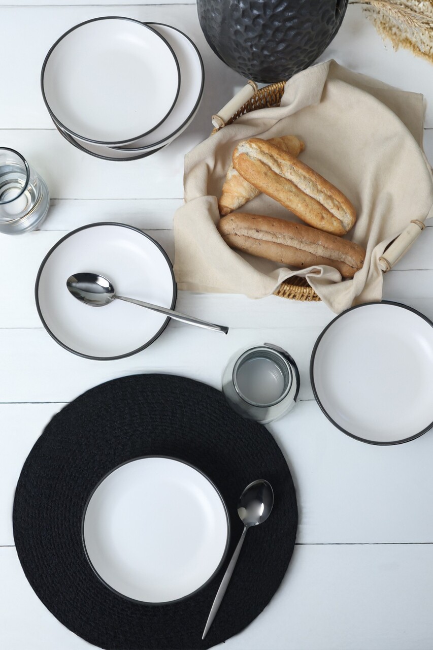 Set de boluri pentru salată (6 piese), L'essentiel Maison, 275KRM2522, Antibacterian, Alb mat - view 3