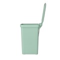 Cos de gunoi cu pedala, Brabantia, StepUp, 16 L, 29.6x22.3x41.1 cm, polipropilena, verde jad