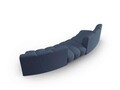 Canapea semirotunda 5 locuri, Lupine, Micadoni Home, BL, 367x118x70 cm, poliester chenille, albastru