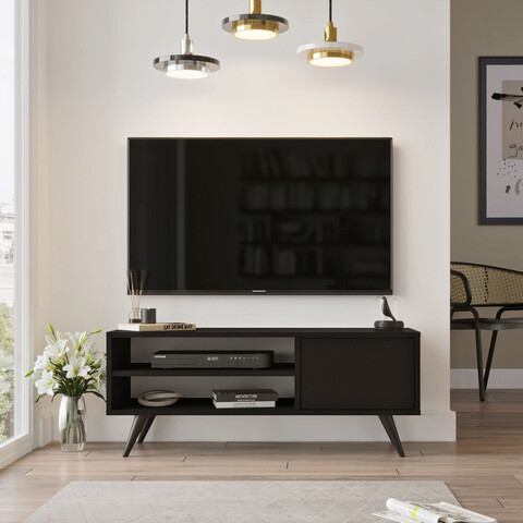 Comoda tv, locelso, cd1, 110x44x40 cm, negru