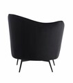 Fotoliu Retro, Heinner, 78x76x85 cm, metal, negru