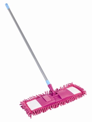 Mop plat cu cap rotativ fringe, jotta, 40x13 cm, plastic