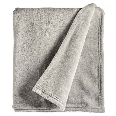Patura Fleece Fleece, Gift Decor, 150 x 200 cm, poliester, gri deschis