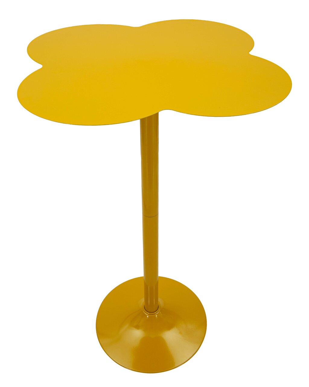 Masa de bar, Mauro Ferretti, Clox, 60x103 cm, metal, galben mustar