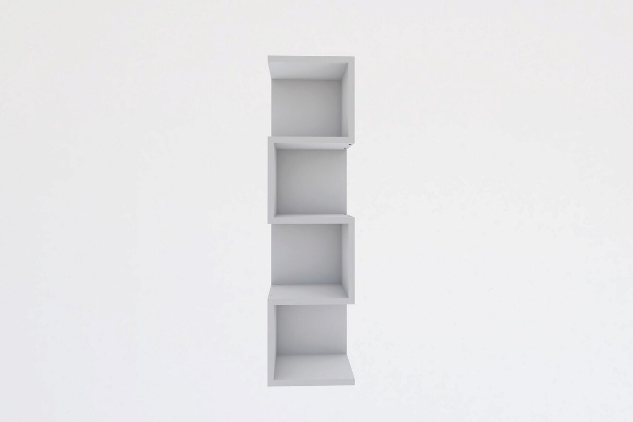 Biblioteca Alin, Asse Home, 25x27x95 Cm, Alb