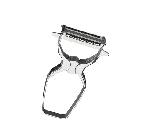 Curatator legume si fructe 2 in 1 Steel, Kuchenprofi, 12 x 7 cm, inox, argintiu