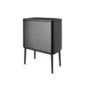 Cos de gunoi cu soft touch, Brabantia, Bo Touch, 3x11 L, 31.2x54x68 cm, otel, gri inchis