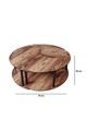 Set masute de cafea, Poter, Yin Yang 3 70, MDF , Maro