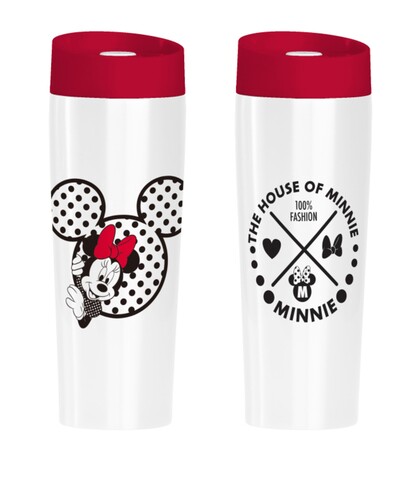 Cana termos the house of minnie, disney, 400 ml, inox, multicolor