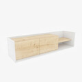 Comoda TV, Retricy, Krog, 160x35x36.8 cm, PAL, Stejar alb