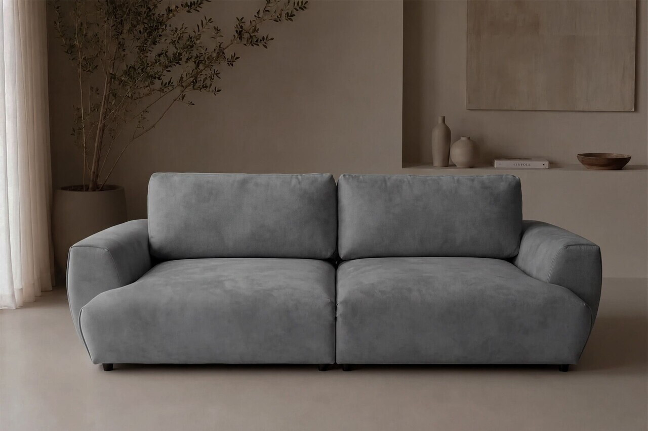 Canapea 3 locuri, Atelier del Sofa, 560ARE5319, Gri