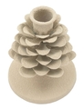 Suport lumanare Dune Pigna, Mauro Ferretti, 9.5x9.5x11.5 cm, fier, crem