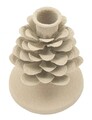 Suport lumanare Dune Pigna, Mauro Ferretti, 9.5x9.5x11.5 cm, fier, crem