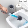 Perie de toaleta cu dozator de sapun, Bruilet InnovaGoods, fixare adeziva pe perete, 10x45 cm