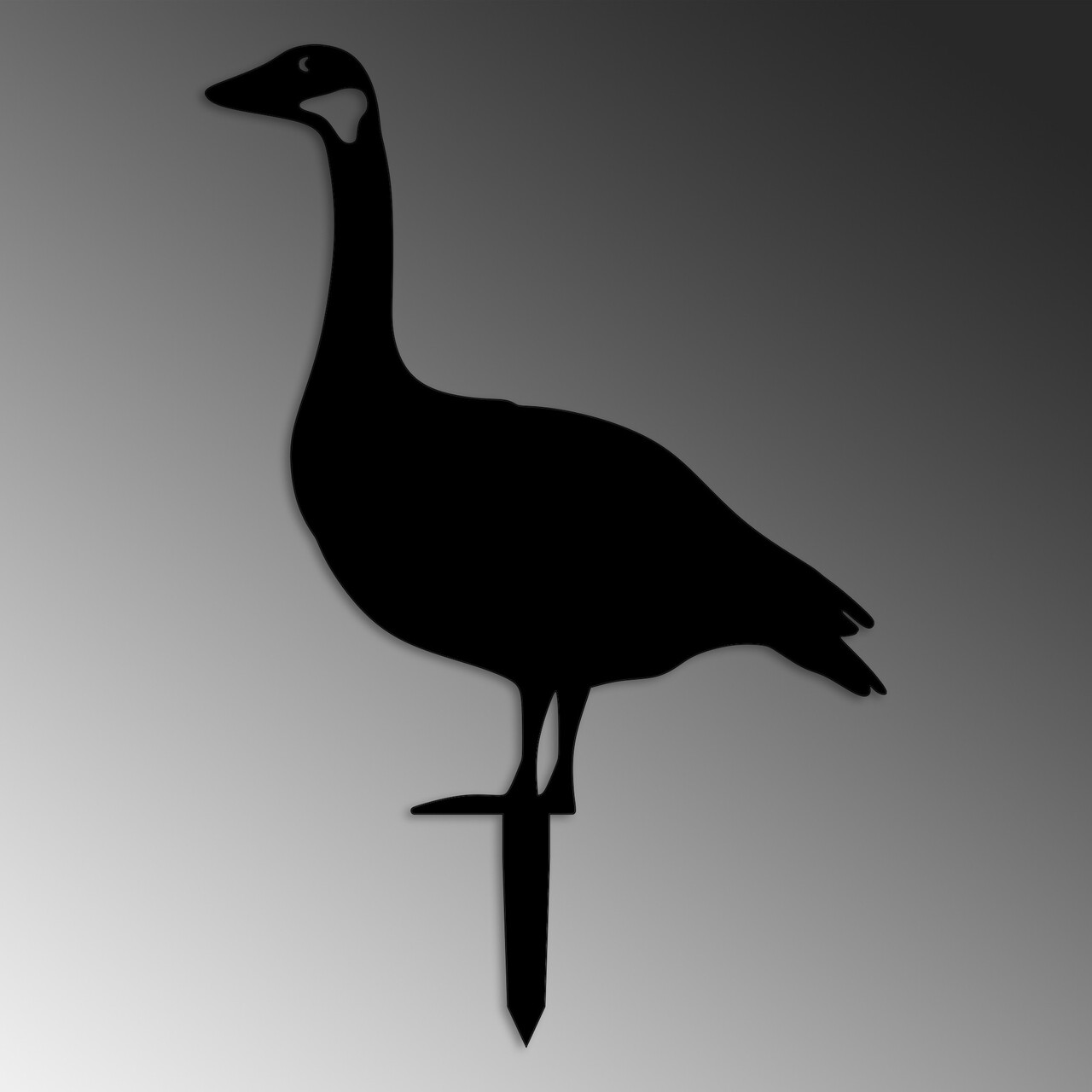 Obiect decorativ de grădină, Goose 01, 64x44 cm, Negru - view 5