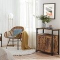 Bufet inferior, Vasagle, 70 x 30 x 80 cm, otel/PAL, maro rustic