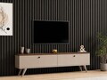 Comoda TV, Hanah Home, Paris 140, 140x40x25 cm, Nuc / Cașmir