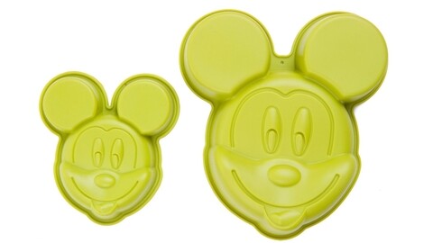 Forme de copt din silicon 2 piese minnie, disney, 11x11 cm / 15x15 cm, silicon, verde