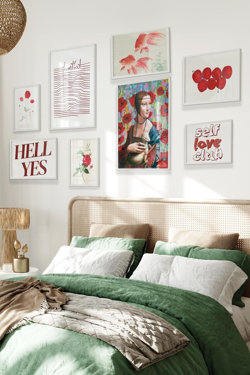 Tablou decorativ, Çgs-042-White-Kck, Lemn masiv, Față: 100% PVC STICLĂ, Multicolor