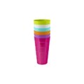 Set 6 pahare, Casa Plastor, Choco, 640 ml, plastic, multicolor