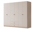 Dulap pentru haine, Rabi, Rb-069, 180x180x45 cm, Alb mat