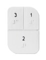 Set 2 cutii compartimentate pentru medicamente, Snips, polipropilena, alb