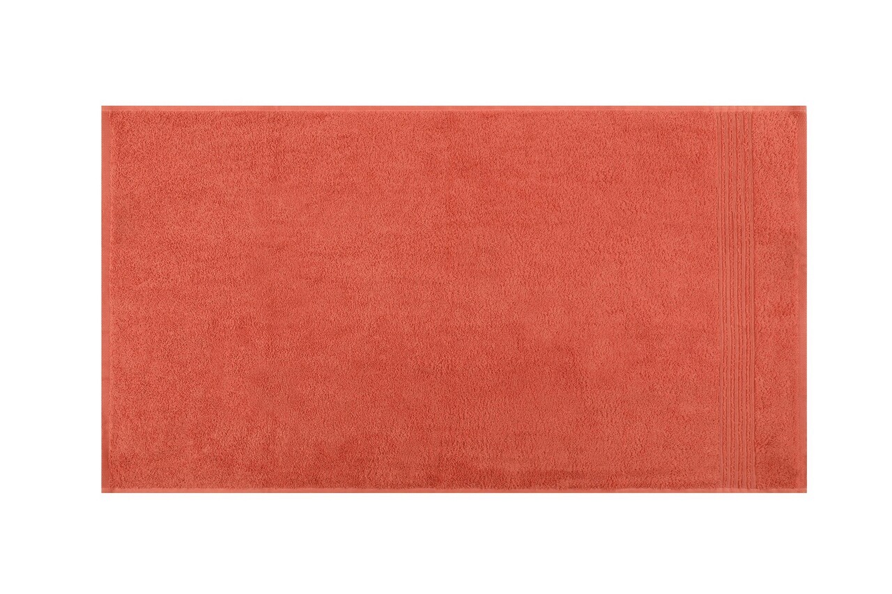 Set prosoape de baie 4 piese, Cotton Box, Asorti, Bumbac, Coral / Galben / Maro / Bej