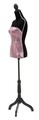Cuier Manechin, Mauro Ferretti, 37x23x165 cm, inaltime ajustabila, lemn de pin, roz
