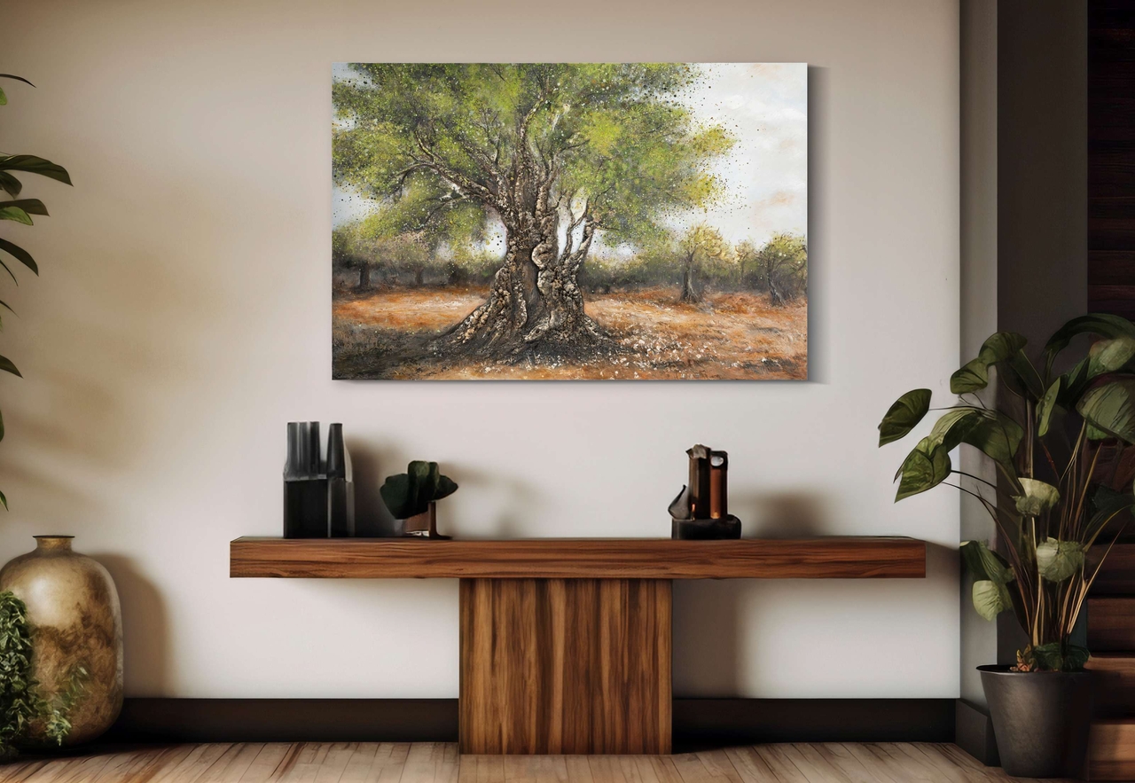 Tablou decorativ Olive Oil Painting -C, Mauro Ferretti, 120x80 cm, canvas/lemn de pin, multicolor - 2 | YEO