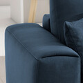 Coltar extensibil stanga 4 locuri ELTAP, LT-40NU, Dalia, 289x190x95 cm, lemn/poliester, albastru inchis