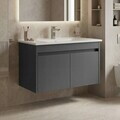 Dulap de baie cu chiuvetă, Hanah Home, Side 85 v2, Antracit mat