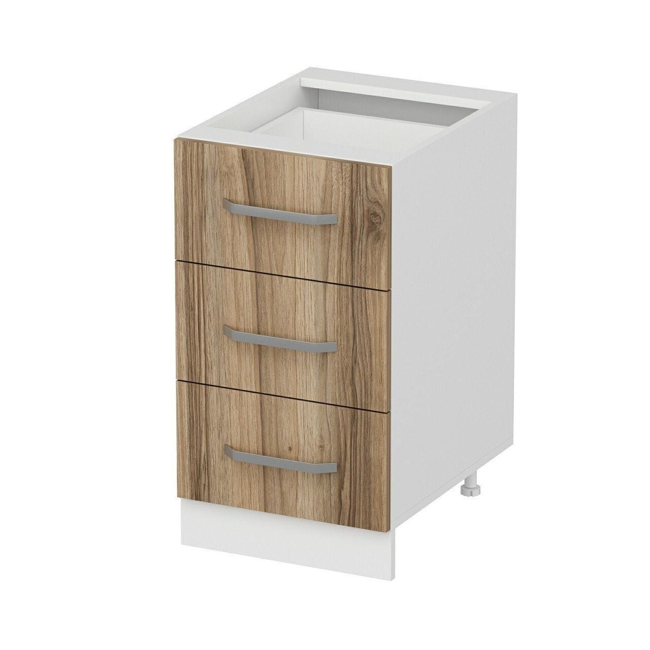 Dulap pentru bucatarie, Hanah Home, Minar, 45x87x58 cm, Alb / Dore — imaginea 6