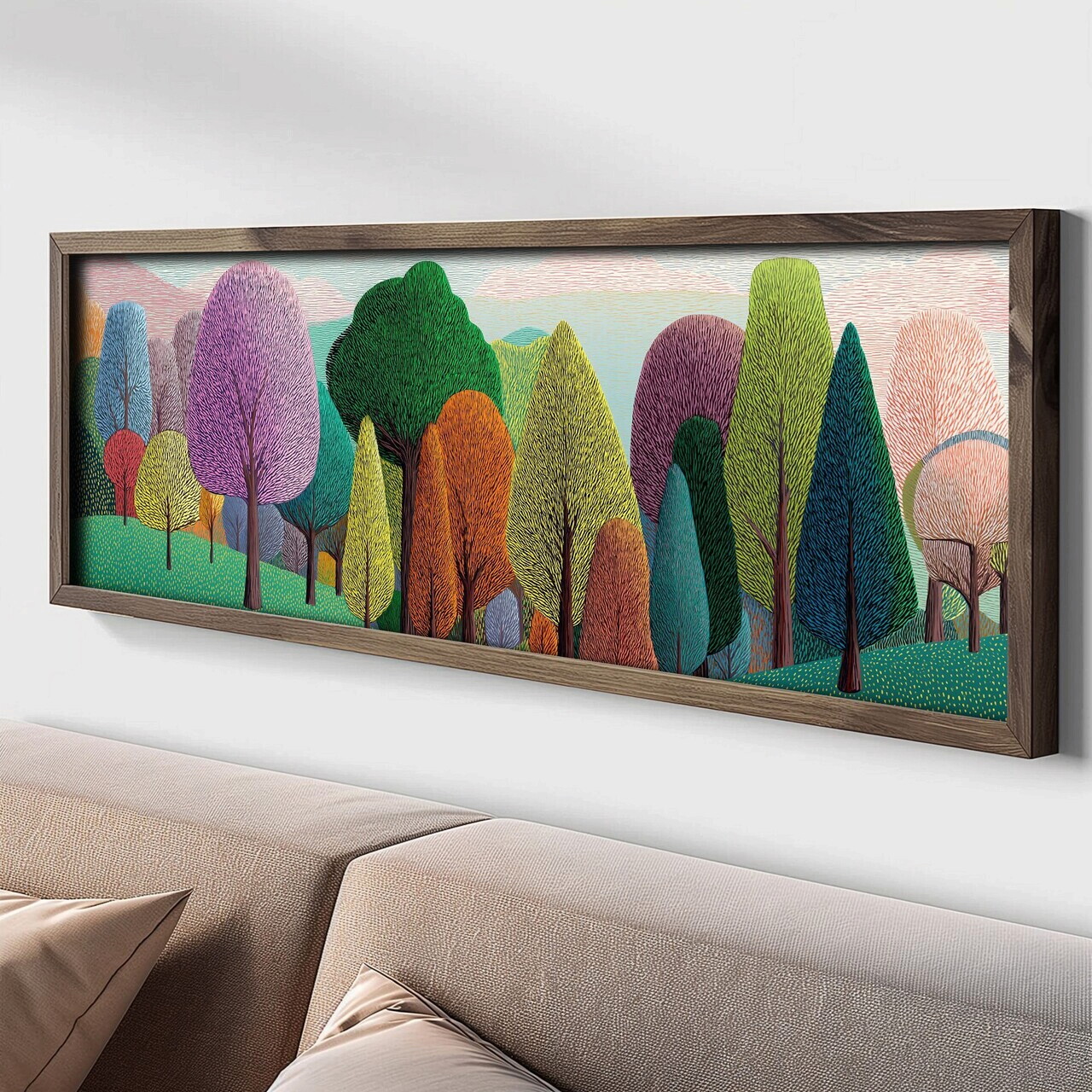 Tablou decorativ, LAC015-150, MDF, Lemn masiv, Multicolor