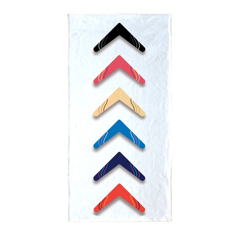 Prosop de plaja Many Boomerangs, Oyo Concept, 70x140 cm, policoton, multicolor