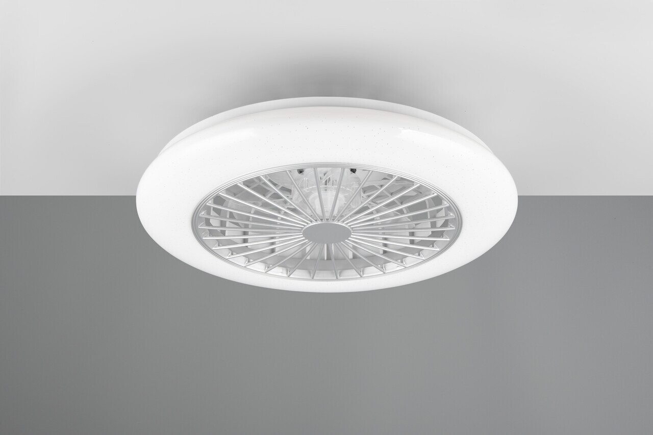 Plafoniera cu ventilator Stralsund, RL, 49x15 cm, 30W, 1x SMD, plastic, alb/titaniu - view 3