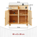 Comoda Pamina, Inter Link, 88x43x86 cm, lemn, natur