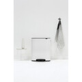 Cos de gunoi cu pedala, Brabantia, Bo Pedal, 60 L, 36.3x54.1x65.2 cm, otel, alb