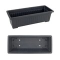Suport pentru flori Vertical, Maximex, 56.5x62x108 cm, metal/polipropilena, negru