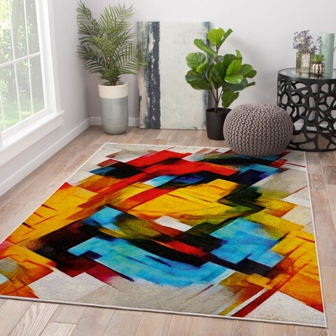 Covor Cubic, Oyo Concept, 140x220 cm, poliester, multicolor